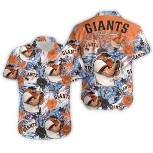 Personalized San Francisco Giants Mascot Hawaiian Shirt For Fans