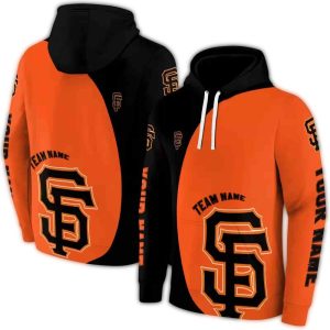 Custom San Francisco Giants Minimalist All-Over Print Hoodie For Fans