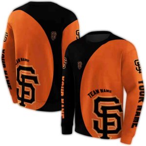 Custom San Francisco Giants Minimalist All-Over Print Sweatshirt