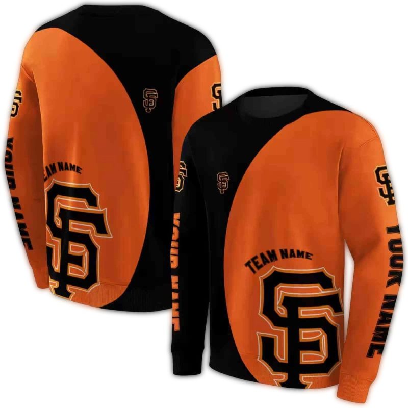 Personalized San Francisco Giants Minimalist All over Print Sweatshirt 1