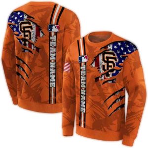 Personalized San Francisco Giants Graphic All-Over Print Sweatshirt