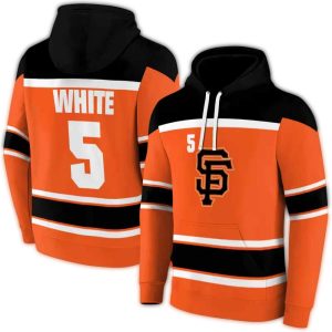 Custom San Francisco Giants Striped All-Over Print Hoodie For Fans