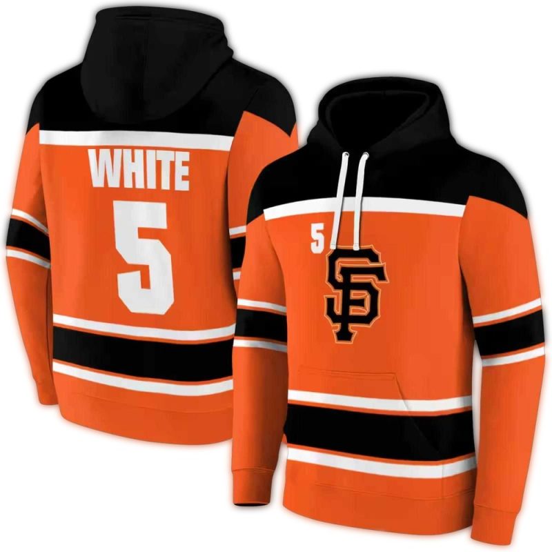 Personalized San Francisco Giants Striped Pattern All over Print Hoodie 1