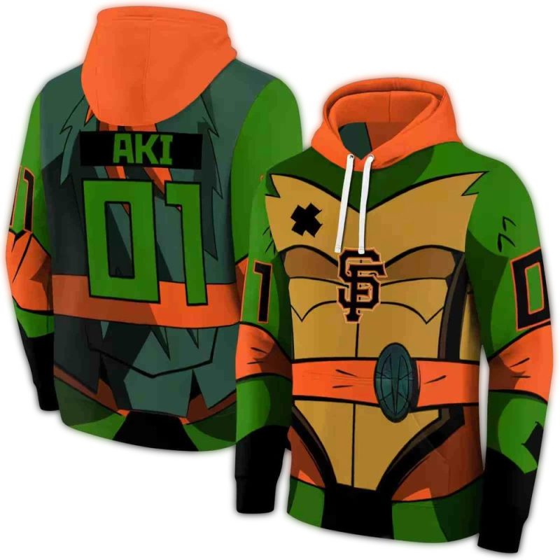 Personalized San Francisco Giants Superhero Armor All over Print Hoodie 1
