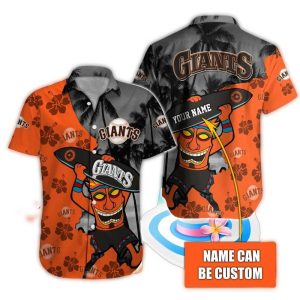 Custom San Francisco Giants Tiki Surf Hawaiian Shirt For Fans