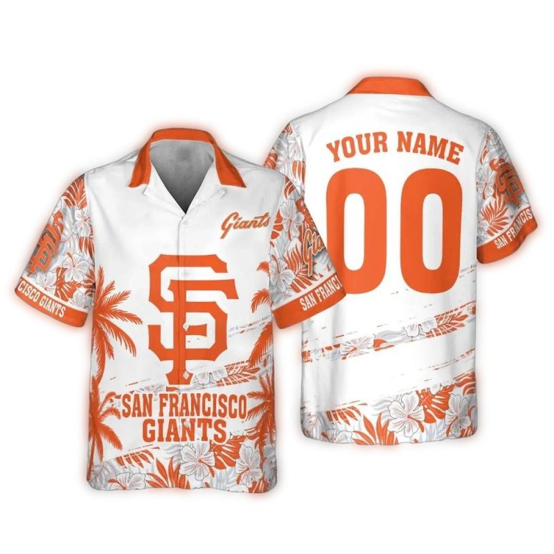 Personalized San Francisco Giants Tropical Logo Hawaiian Shirt 1