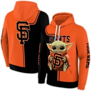 Personalized Baby Yoda All-Over Print Hoodie For San Francisco Giants Fans