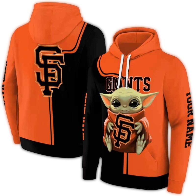 Personalized San Francisco Giants With Baby Yoda All over Print Hoodie 1