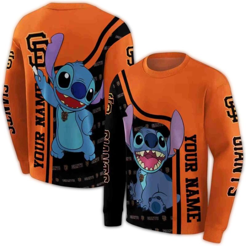 Personalized San Francisco Giants With Stitch All over Print Sweatshirt 1