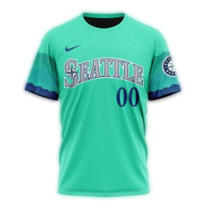 Personalized Seattle Mariners Alternate Logo All Over Print T Shirt