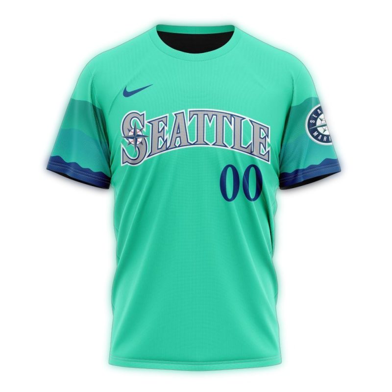 Personalized Seattle Mariners Alternate Logo AOP T Shirt 1