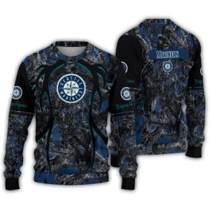 Personalized Seattle Mariners Antlers Pattern Sweatshirt For Fans