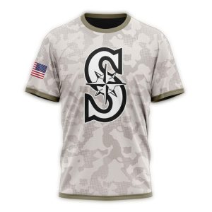 Personalized Seattle Mariners Armed Forces Day All Over Print T Shirt
