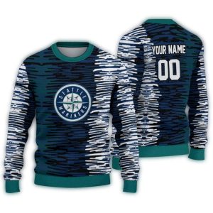 Personalized Seattle Mariners Camouflage Stripe Sweatshirt For Fans