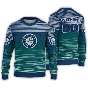 Custom Seattle Mariners Diamond Mesh Ugly Sweater For Fans