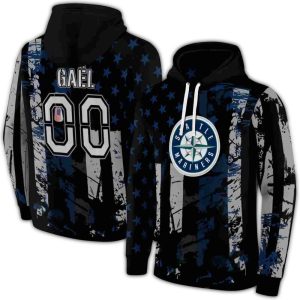 Personalized Seattle Mariners Distressed Flag All Over Print Hoodie