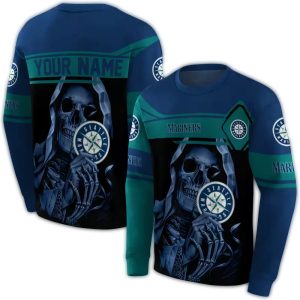 Personalized Seattle Mariners Grim Reaper All Over Print Sweatshirt