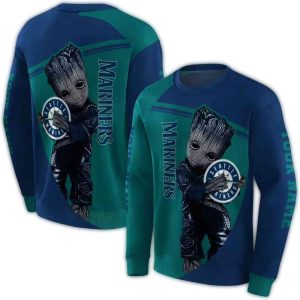 Personalized Seattle Mariners Groot All Over Print Hoodie