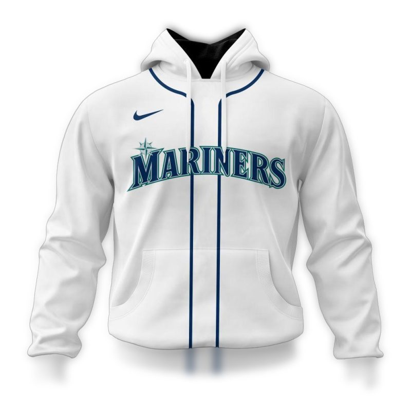 Personalized Seattle Mariners Home Kits 2024 AOP Hoodie 1