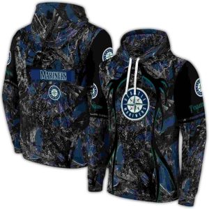 Personalized Seattle Mariners Hunting Theme All Over Print Hoodie