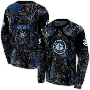 Personalized Seattle Mariners Hunting Theme All Over Print Sweatshirt
