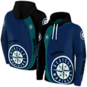 Personalized Seattle Mariners Minimalist All Over Print Hoodie