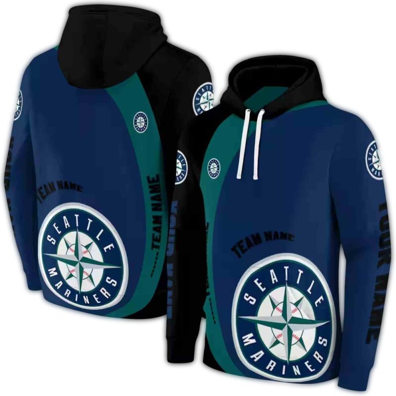 Personalized Seattle Mariners Minimalist AOP Hoodie 1