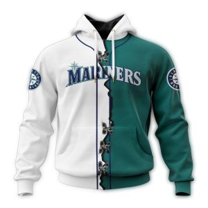Personalized Seattle Mariners Mix Jersey All Over Print Hoodie