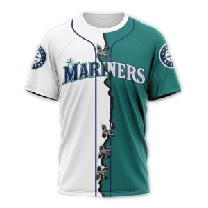 Personalized Seattle Mariners Mix Jersey All Over Print T Shirt