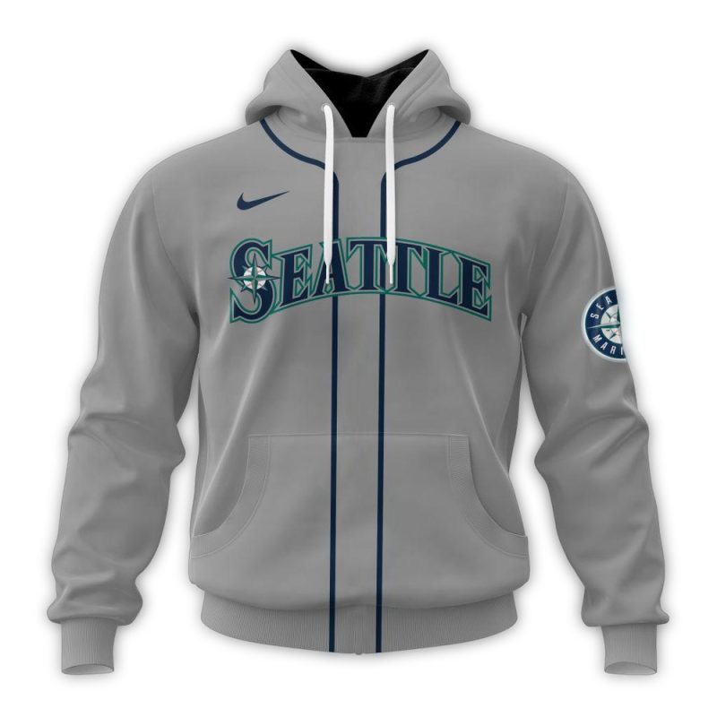 Personalized Seattle Mariners Road Kits 2024 AOP Hoodie 1