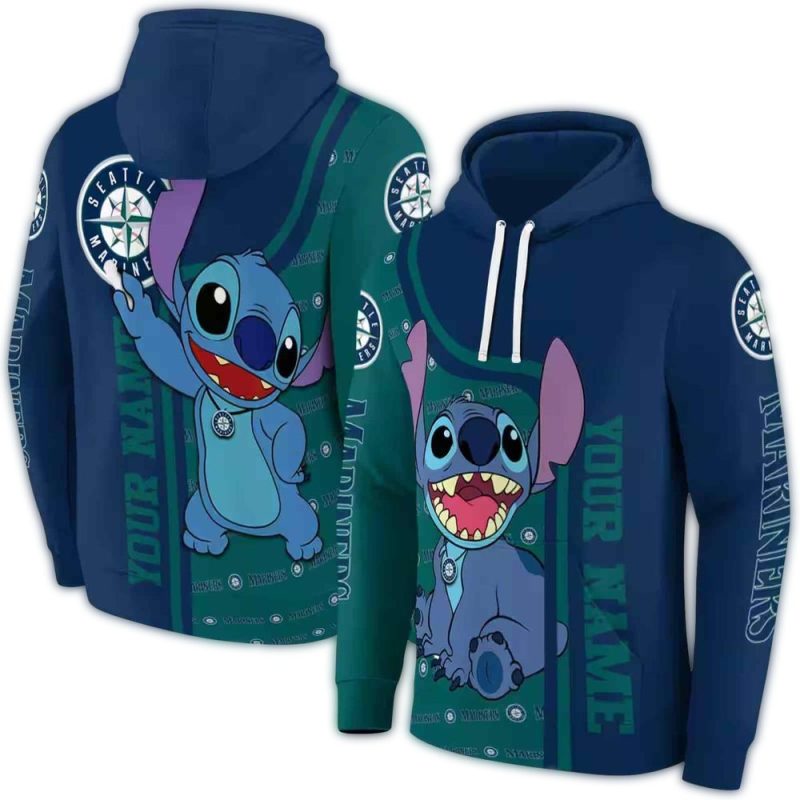 Personalized Seattle Mariners Stitch AOP Hoodie 1