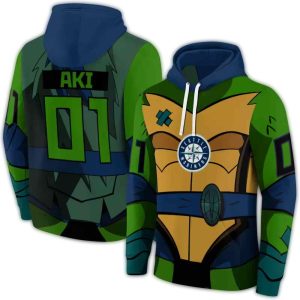 Personalized Seattle Mariners Superhero Armor All Over Print Hoodie