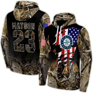 Personalized Seattle Mariners Tree Camo All Over Print Hoodie