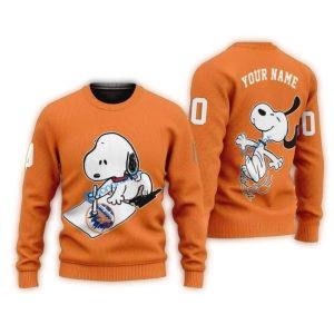 Personalized Snoopy Mets Baseball Sweatshirt - All Over Print Design