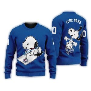 Personalized Snoopy Toronto Blue Jays Ugly Christmas Ugly Sweater