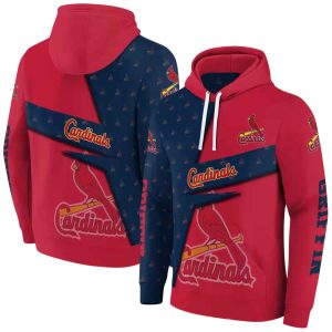 Personalized St Louis Cardinals Abstract Shape All Over Print Hoodie