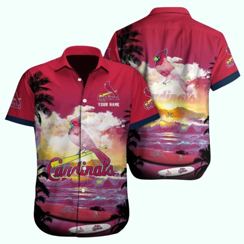 Personalized St Louis Cardinals Hawaiian Shirt – Tropical Graphic Tee