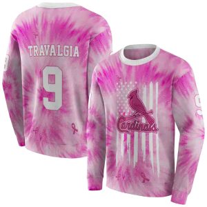 Personalized St Louis Cardinals Cancer Support Pink All Over Print Sweatshirt