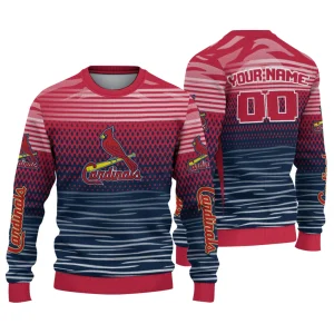Personalized St Louis Cardinals Diamond Mesh Sweatshirt For Fans