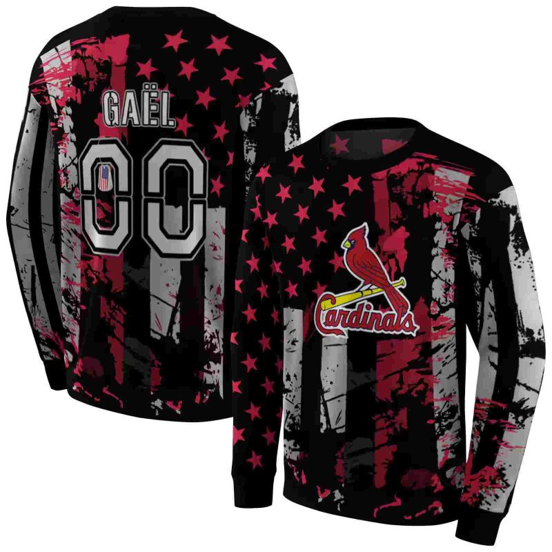 Personalized St Louis Cardinals Distressed Flag AOP Sweatshirt 1