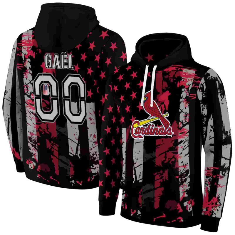 Personalized St Louis Cardinals Distressed Flag US AOP Hoodie 1