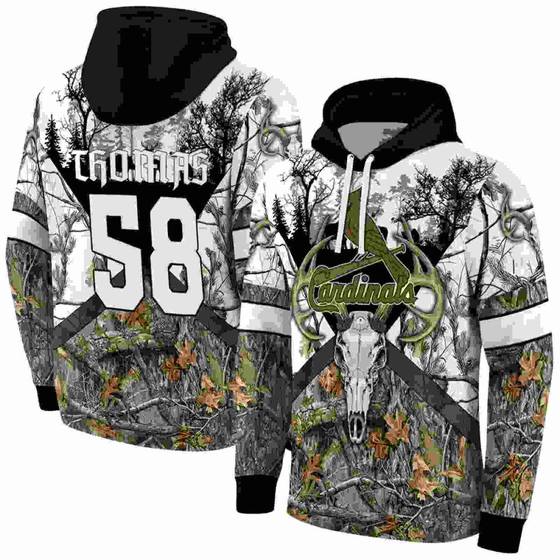 Personalized St Louis Cardinals Forest Silhouette AOP Hoodie 1