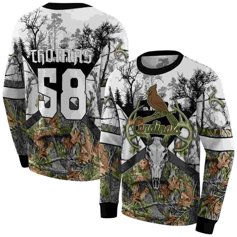 Personalized St Louis Cardinals Forest Silhouette AOP Sweatshirt 1