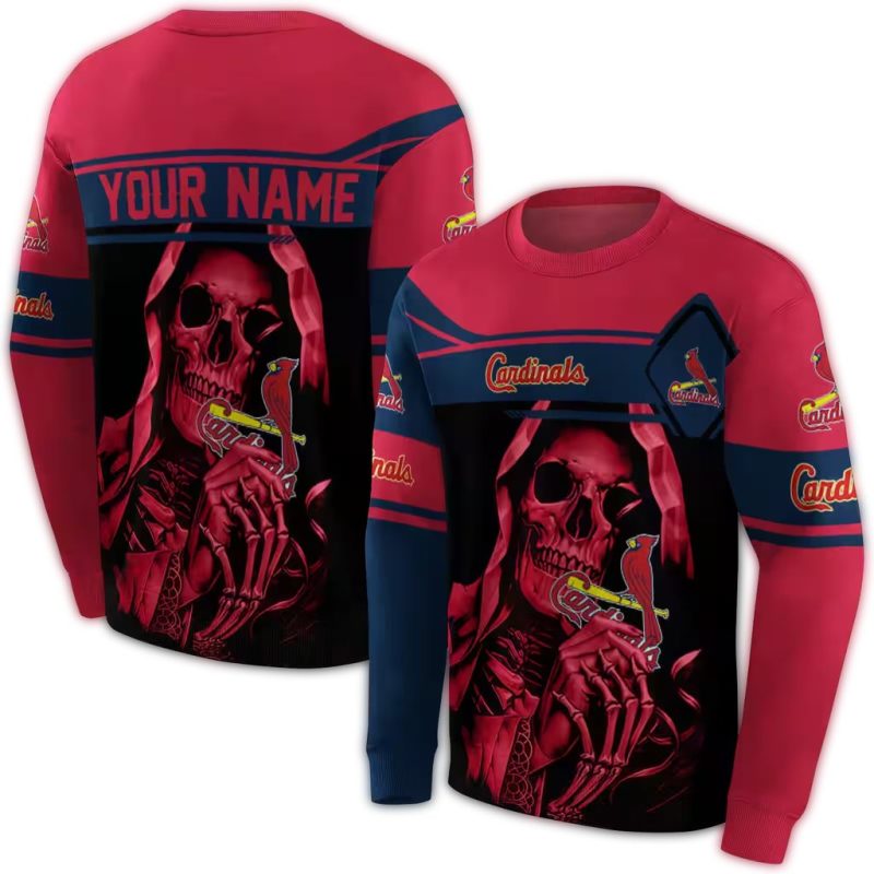 Personalized St Louis Cardinals Grim Reaper AOP Sweatshirt 1