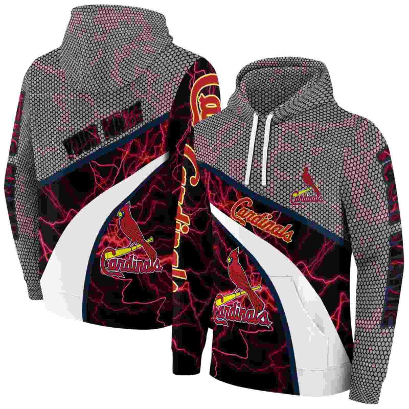 Personalized St Louis Cardinals Hexagonal Mesh AOP Hoodie 1