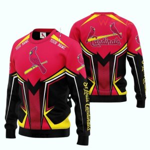 Personalized St Louis Cardinals Logo Uniform Ugly Sweater