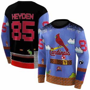 Personalized St Louis Cardinals Mario All Over Print Sweatshirt