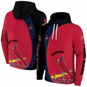 Personalized St Louis Cardinals Minimalist All Over Print Hoodie