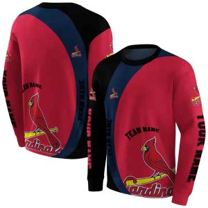 Personalized St Louis Cardinals Minimalist All Over Print Sweatshirt