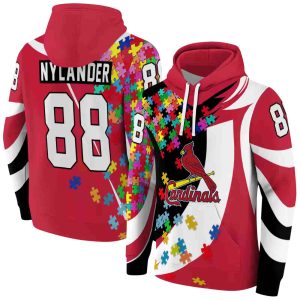 Personalized St Louis Cardinals Puzzle Pieces All Over Print Hoodie